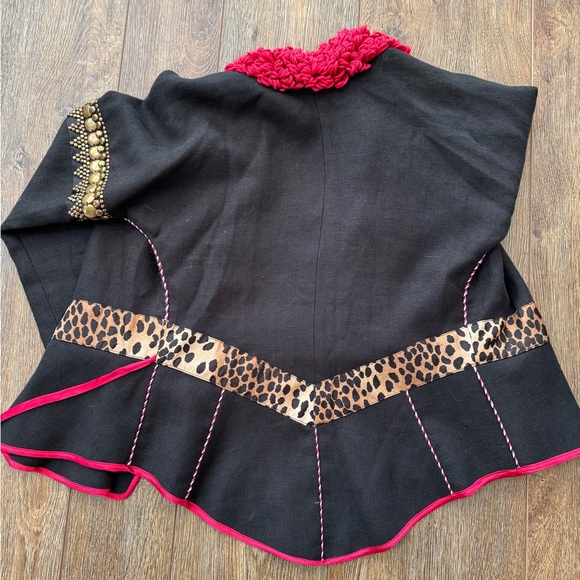 Etro Milano linen silk metallic bead crop blazer - Picture 12 of 15